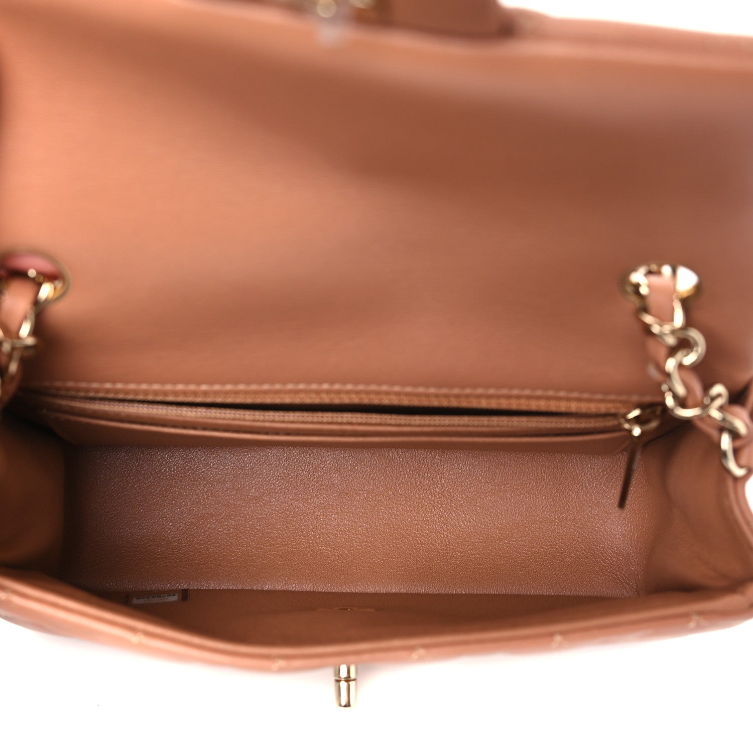 Chanel Lambskin Quilted Mini Rectangular Flap Brown 5 of 10