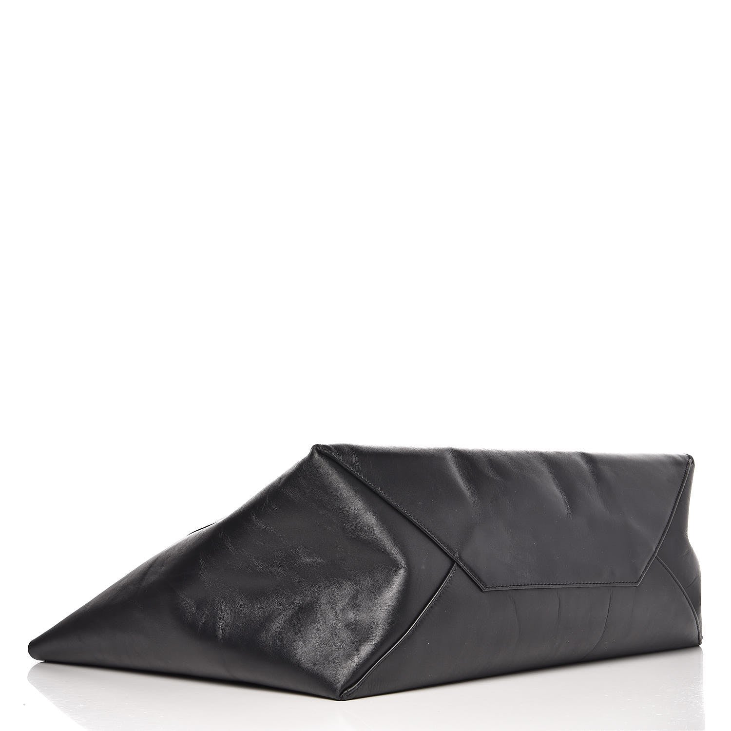 Celine Lambskin Horizontal Cabas Black 4 of 12