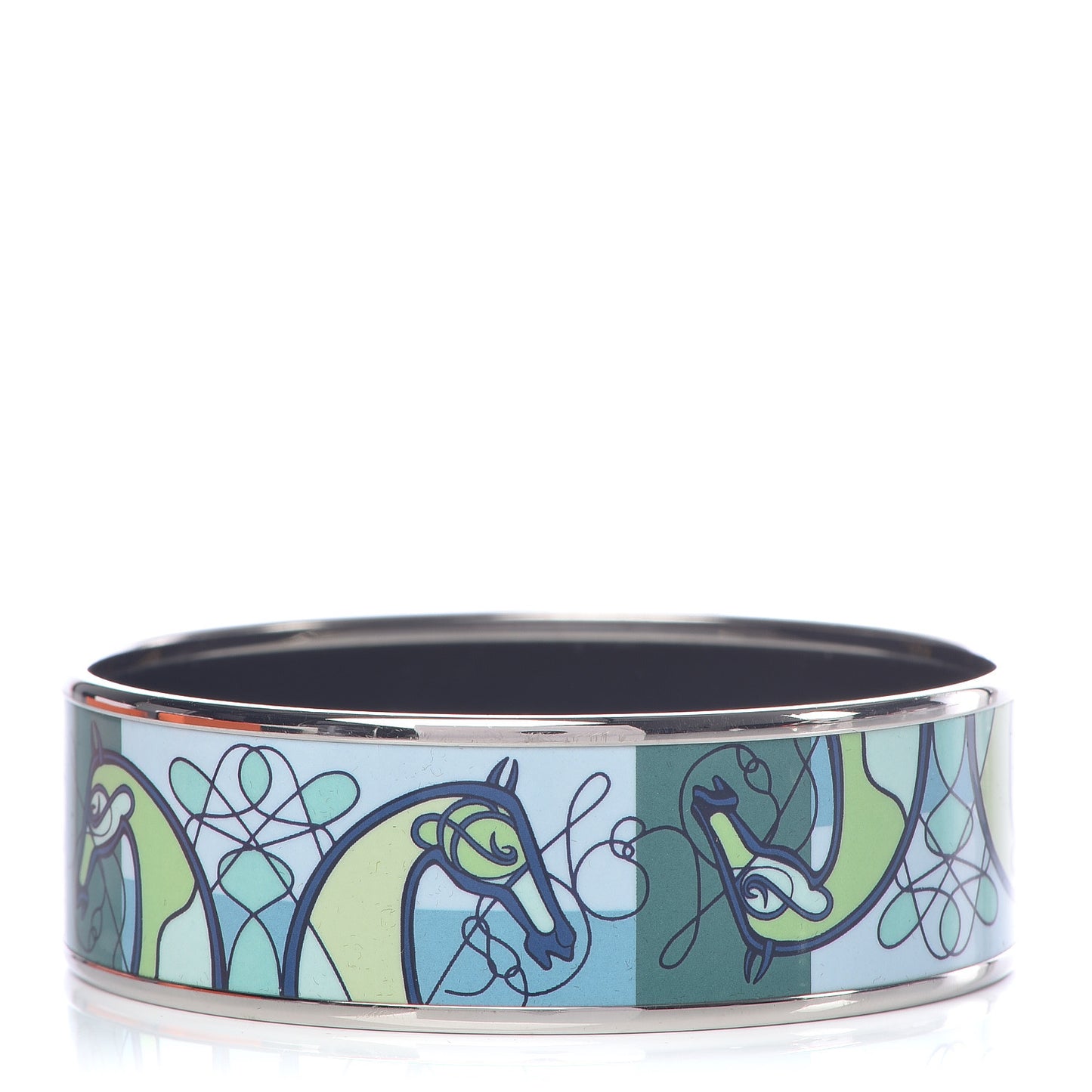 Enamel Printed Wide Coup De Fouet Bracelet 65