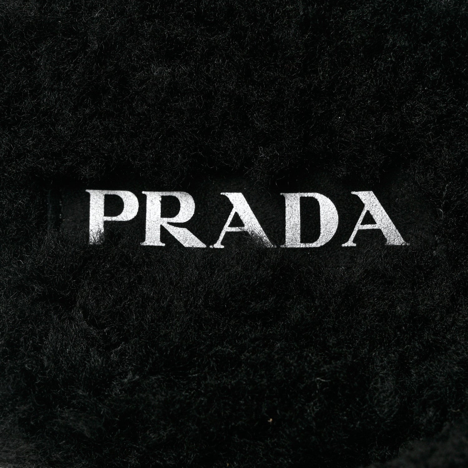 Prada Shearling Triangle Logo 20mm Slippers 38 Black 7 of 9