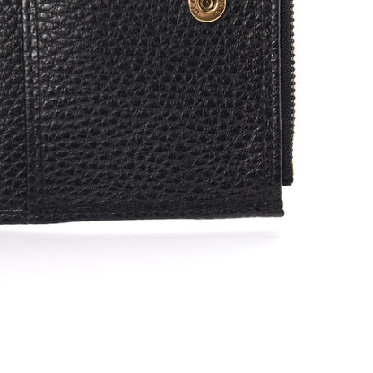 Gucci Pebbled Calfskin Farfalla Card Case Black 6 of 7