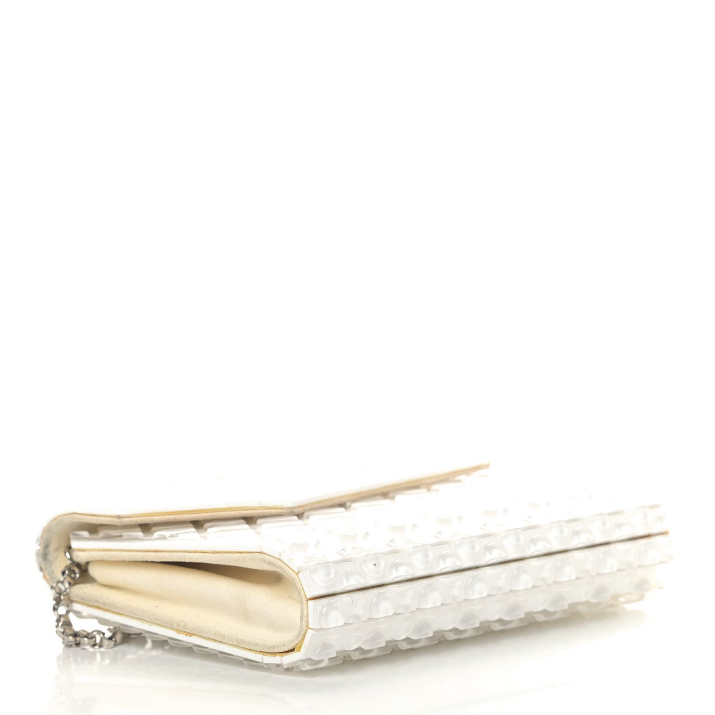 Acrylic Bubblewrap Candy Clutch White