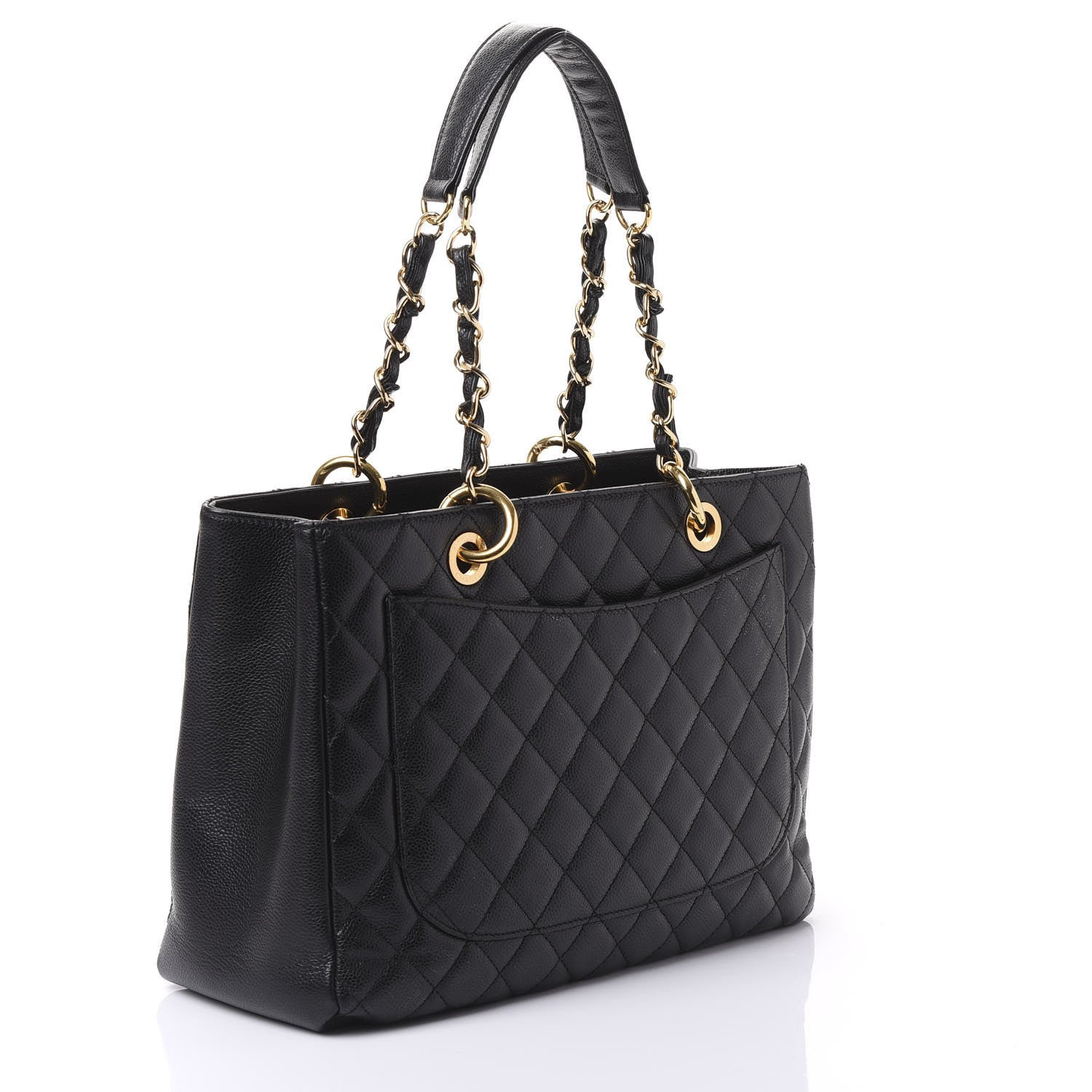 Chanel Caviar Quilted Grand Shopping Tote GST Black 2 of 13
