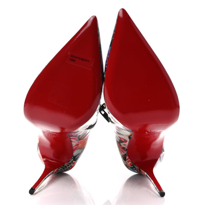 Christian Louboutin Patent Oh Xtian So Kate Booty 100 Ankle Boots 39.5 Multicolor 5 of 7