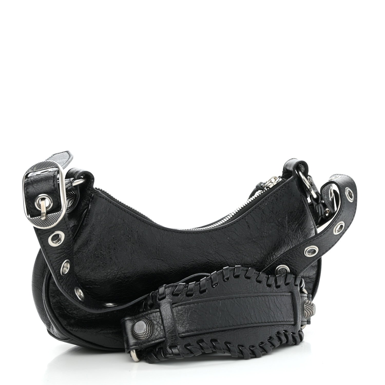 Balenciaga Agneau Arena Le Cagole Shoulder Bag XS Black 4 of 10