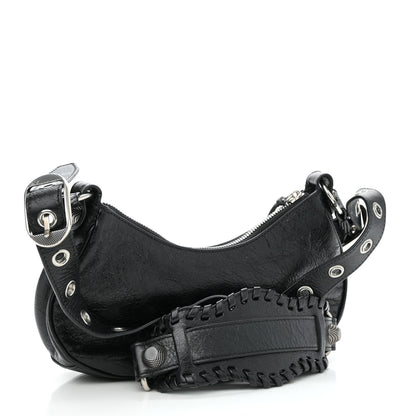 Balenciaga Agneau Arena Le Cagole Shoulder Bag XS Black 4 of 10
