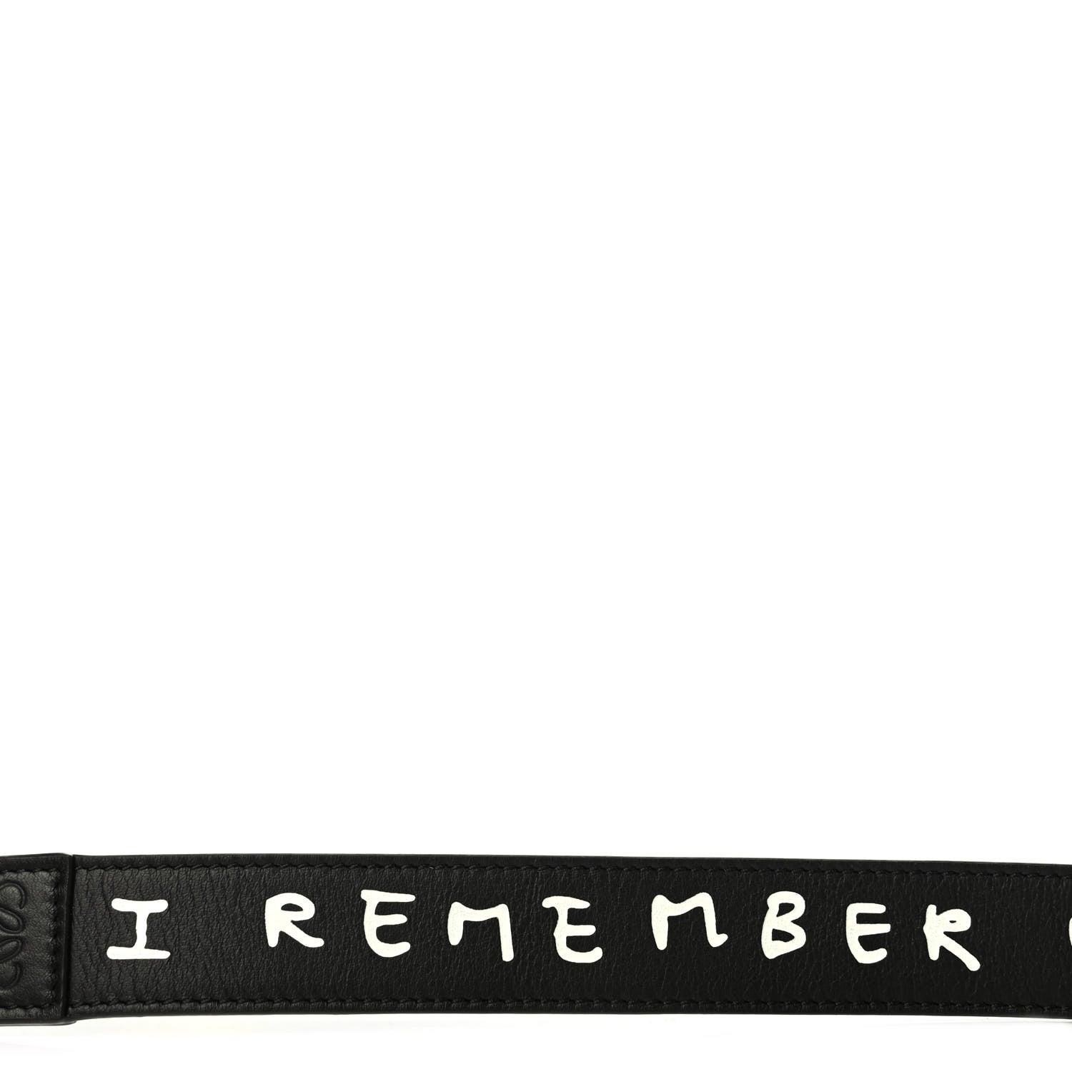 Loewe X JOE BRAINARD Calfskin Words Print Thin Strap Black 4 of 4