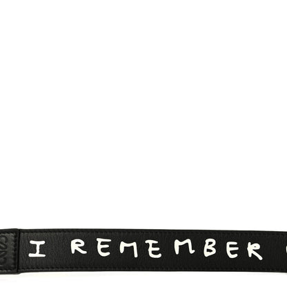 Loewe X JOE BRAINARD Calfskin Words Print Thin Strap Black 4 of 4