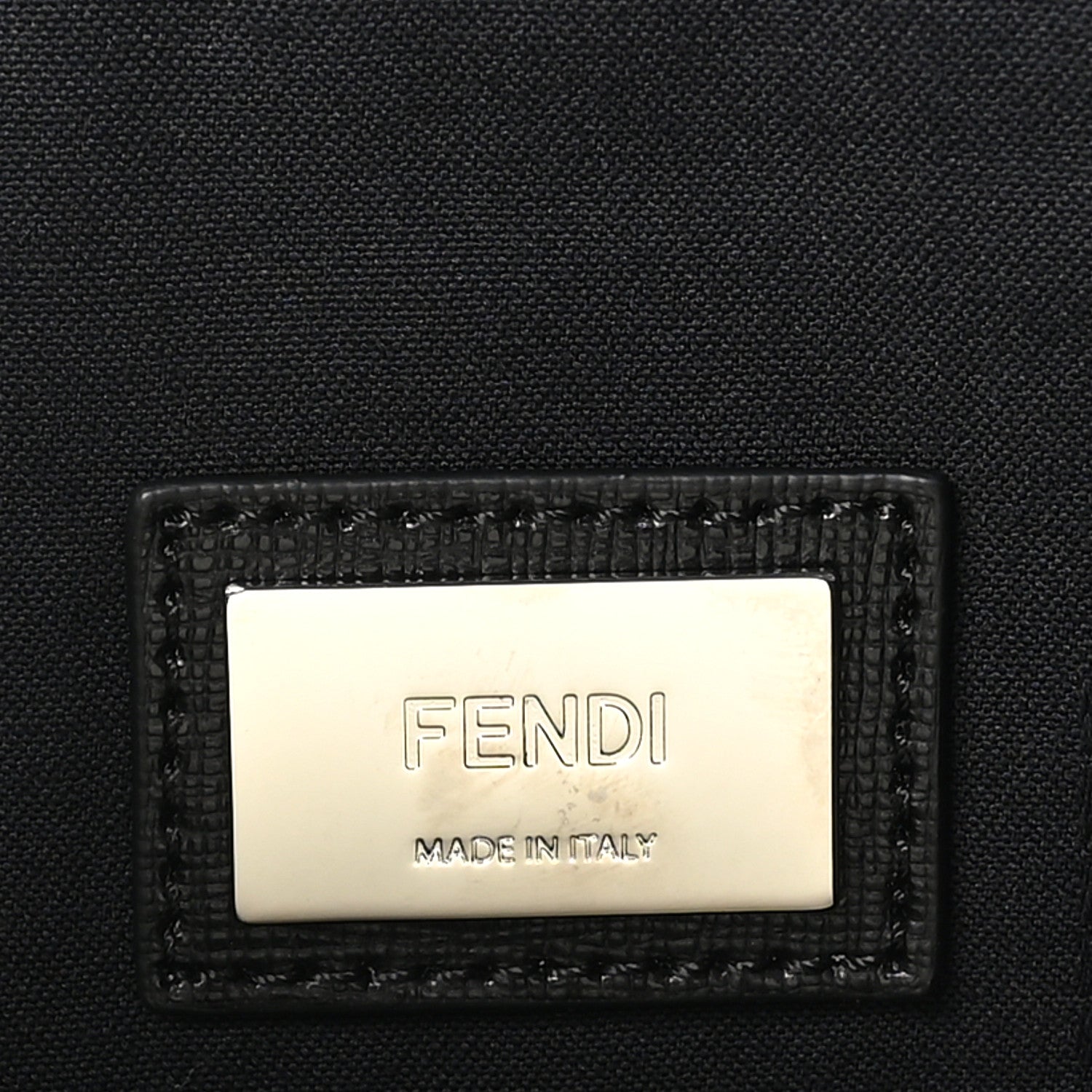 Fendi Vitello Elite Cuoio Monster Buggies Medium Roll Tote Lollypop Black 6 of 11