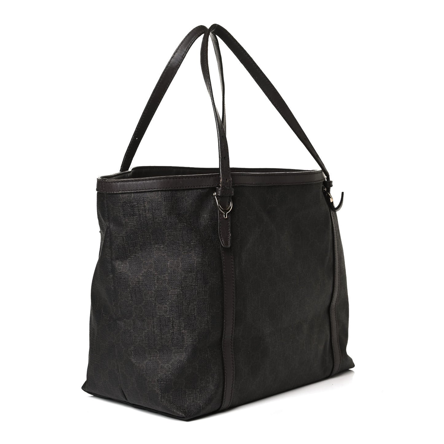 GG Supreme Monogram Medium Nice Tote Dark Brown