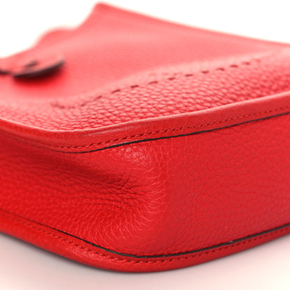 Hermes Taurillon Clemence Evelyne TPM Rouge Tomate 7 of 8