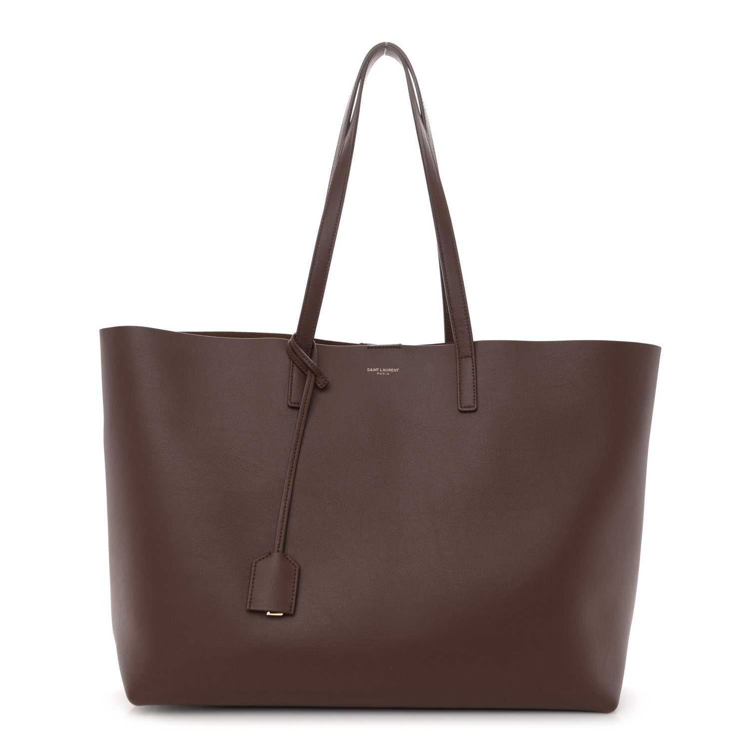 Saint Laurent Calfskin Large Shopping Tote Old Brandy 1 of 12