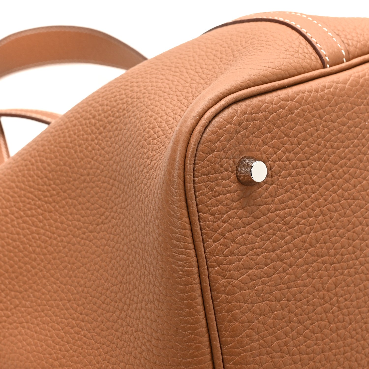 Hermes Taurillon Clemence Picotin Lock 22 MM Gold 9 of 12