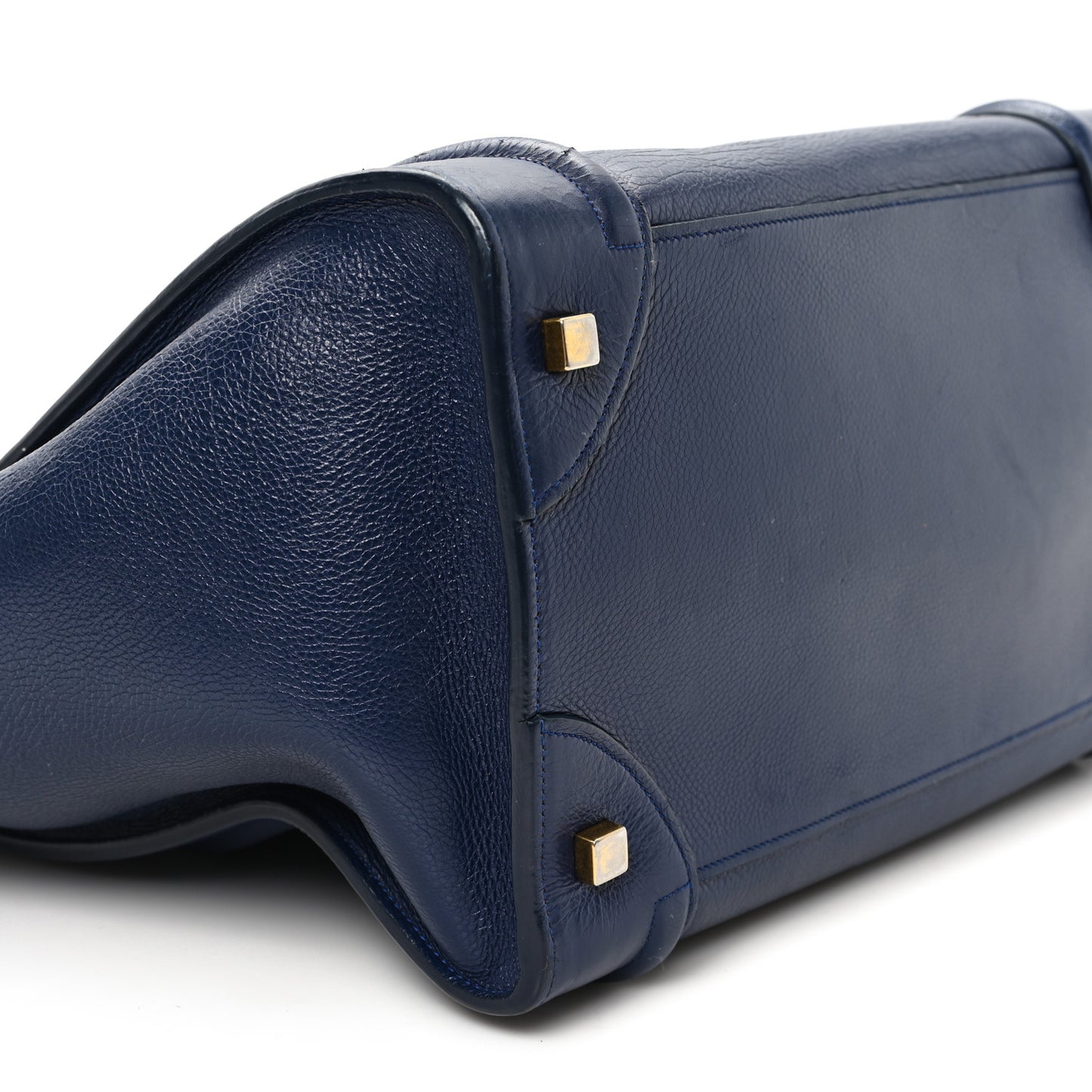 Drummed Calfskin Mini Luggage Ink