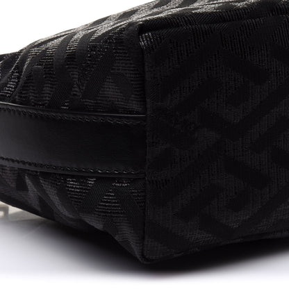Versace Metallic Canvas La Greca Signature Mini Bag Black 8 of 10