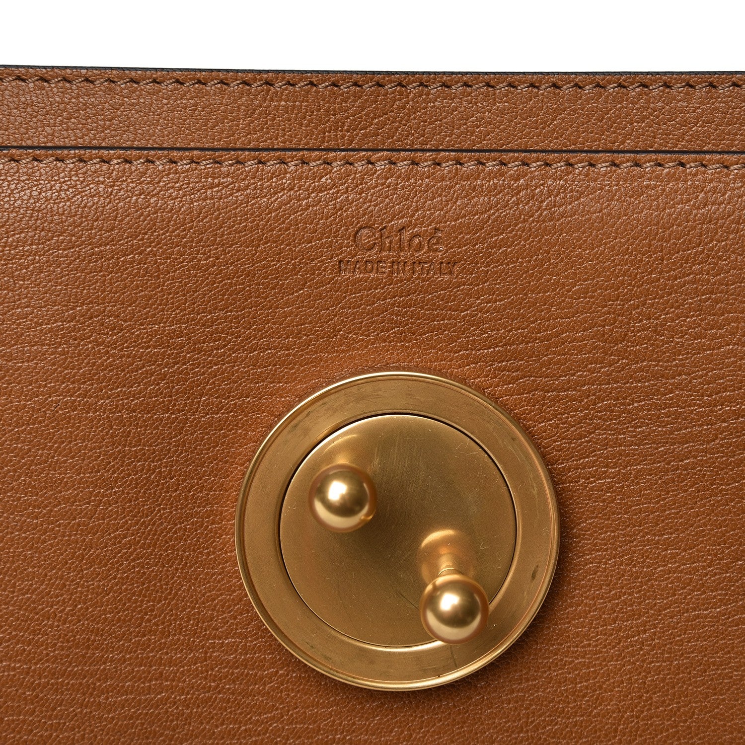 Chloe Goatskin Medium Mily Shoulder Bag Caramel 9 of 9