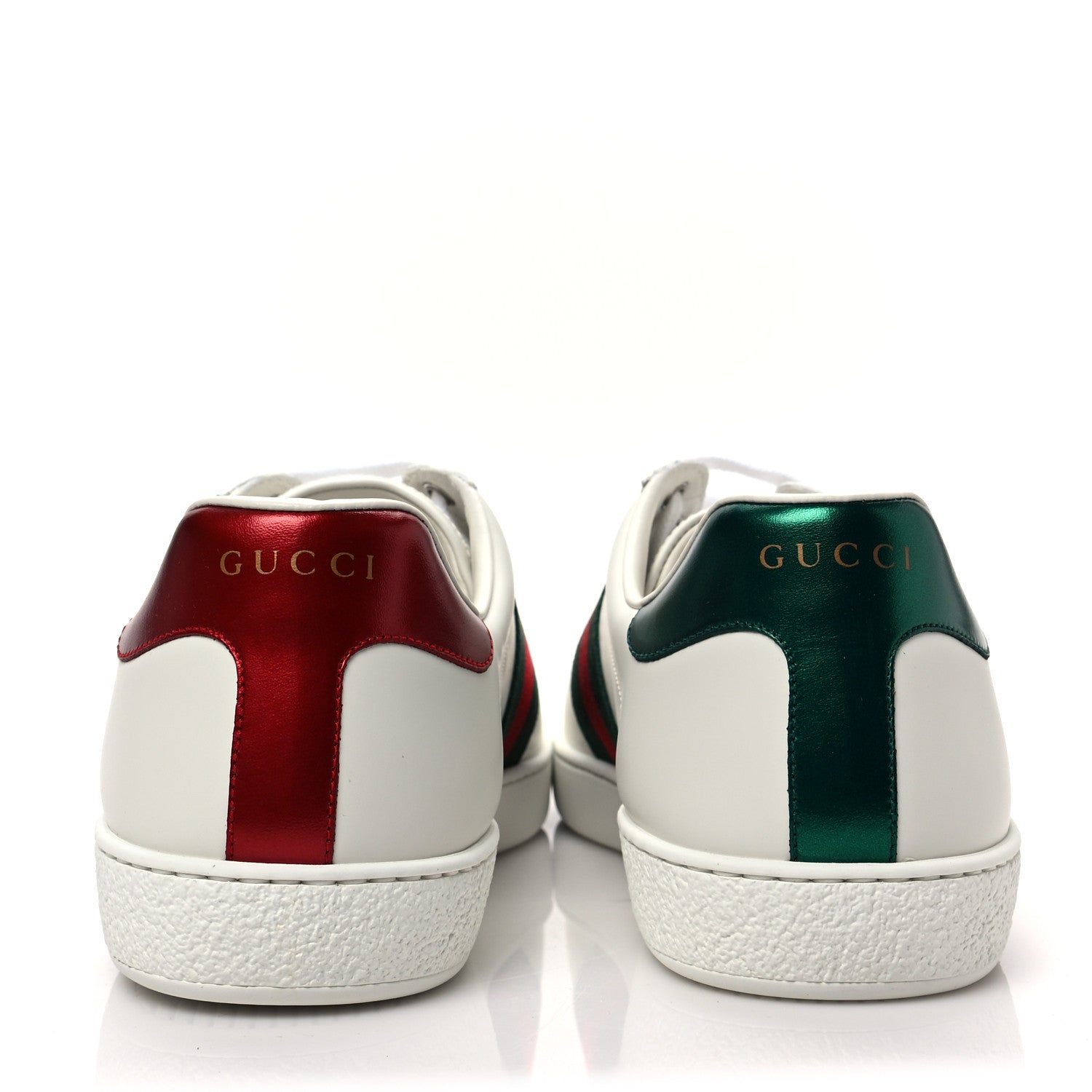 Gucci Calfskin Web Mens Gucci Band Ace Sneakers 8.5 White 5 of 10
