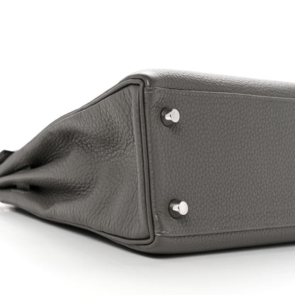 Hermes Togo Kelly Retourne 25 Etain 9 of 11
