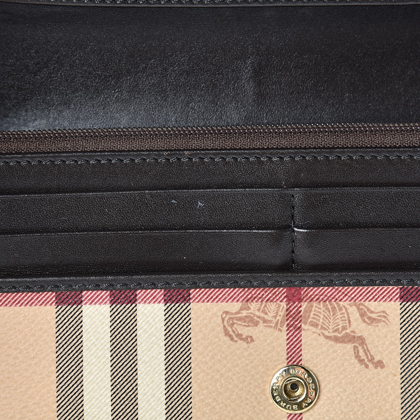 Haymarket Check Penrose Continental Wallet Chocolate