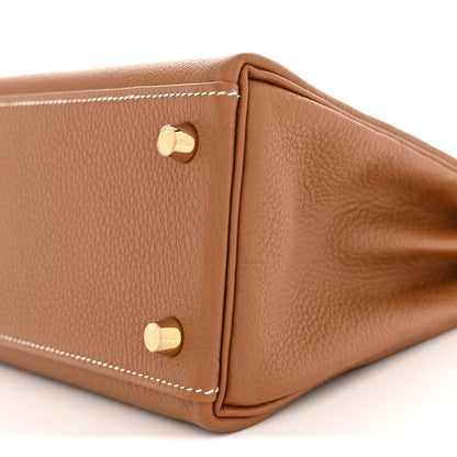 Hermes Togo Kelly Retourne 25 Gold 9 of 10