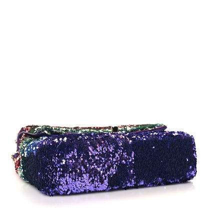 Chanel Gradient Sequin Mini Rectangular Flap Purple Multicolor 4 of 12