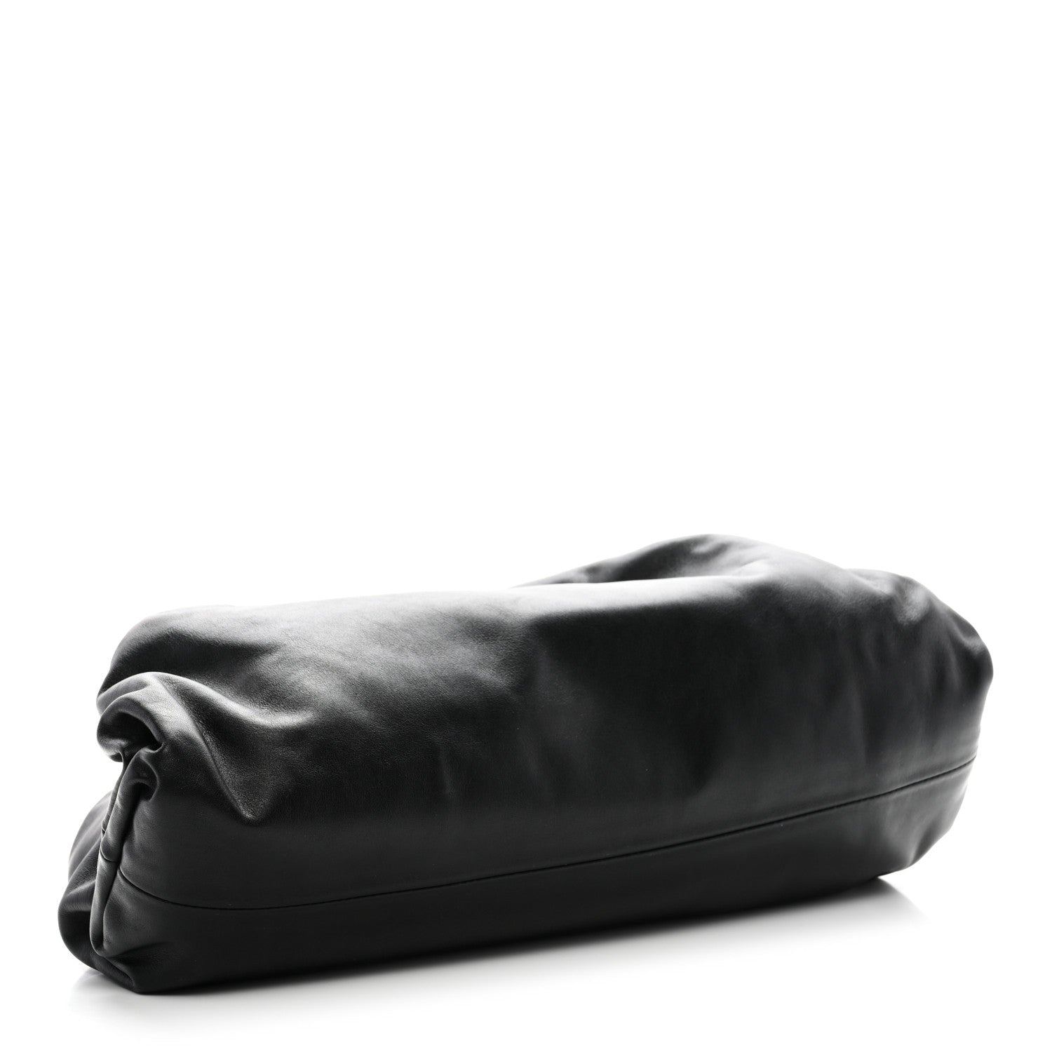 Bottega Veneta Smooth Butter Calf The Pouch Oversized Clutch Black 4 of 10