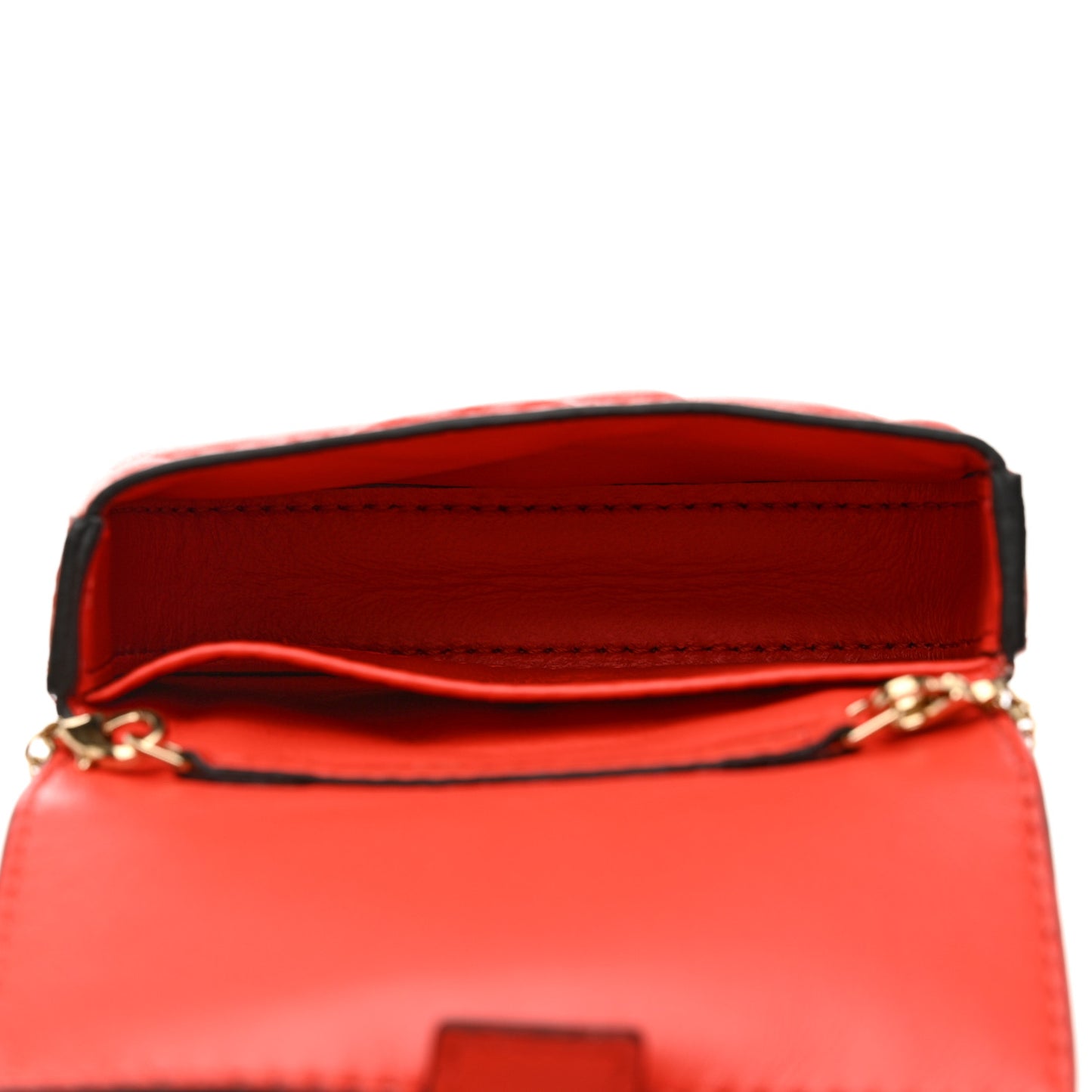 Nappa Matisse FF Embossed Nano Baguette Charm Tulipano