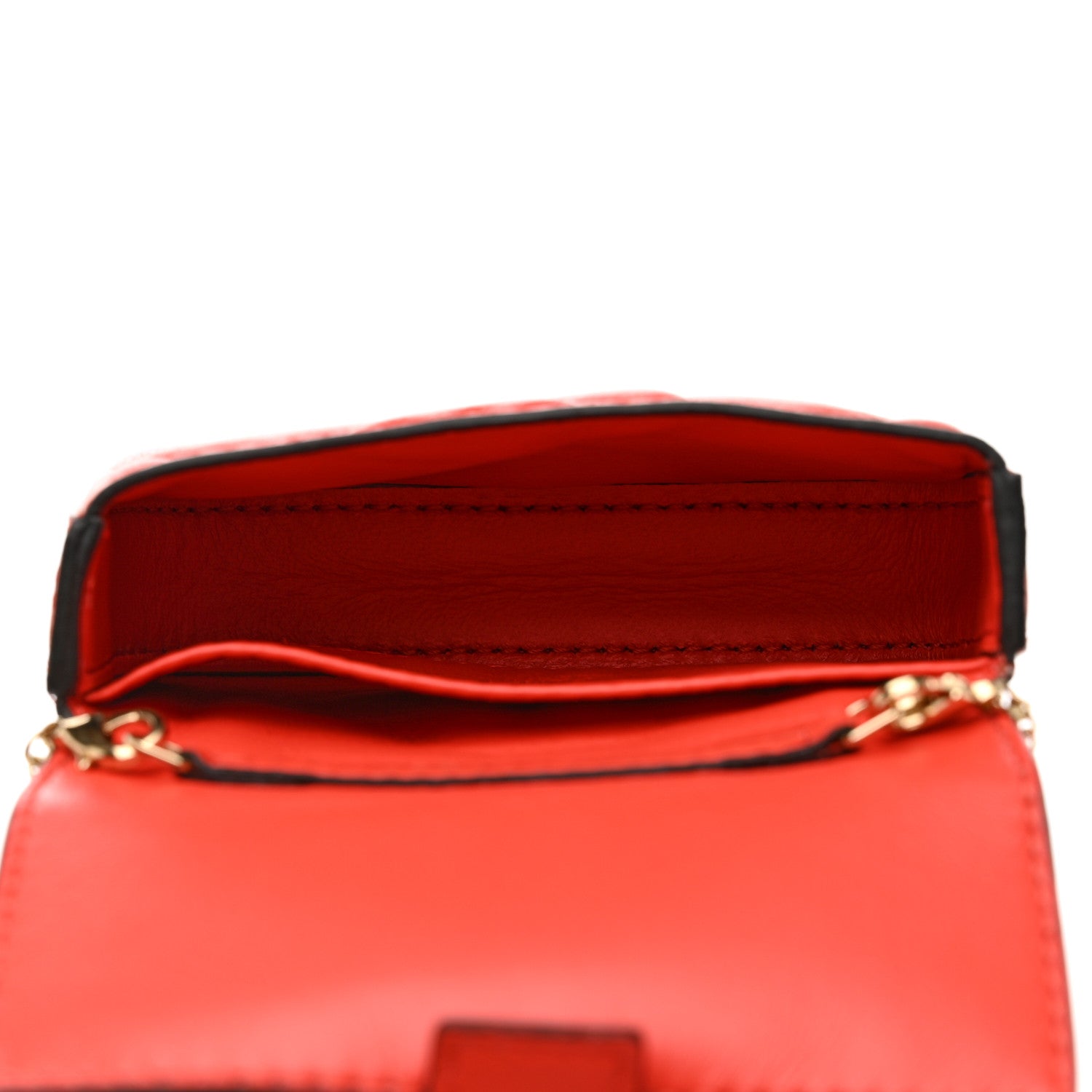 Fendi Nappa Matisse FF Embossed Nano Baguette Charm Tulipano 4 of 8