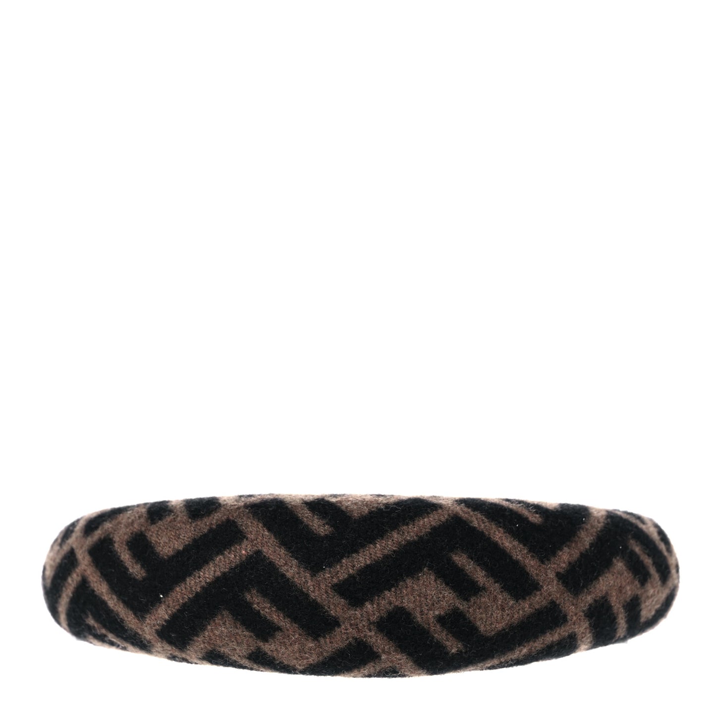 Wool Cashmere FF Logo Headband Tobacco