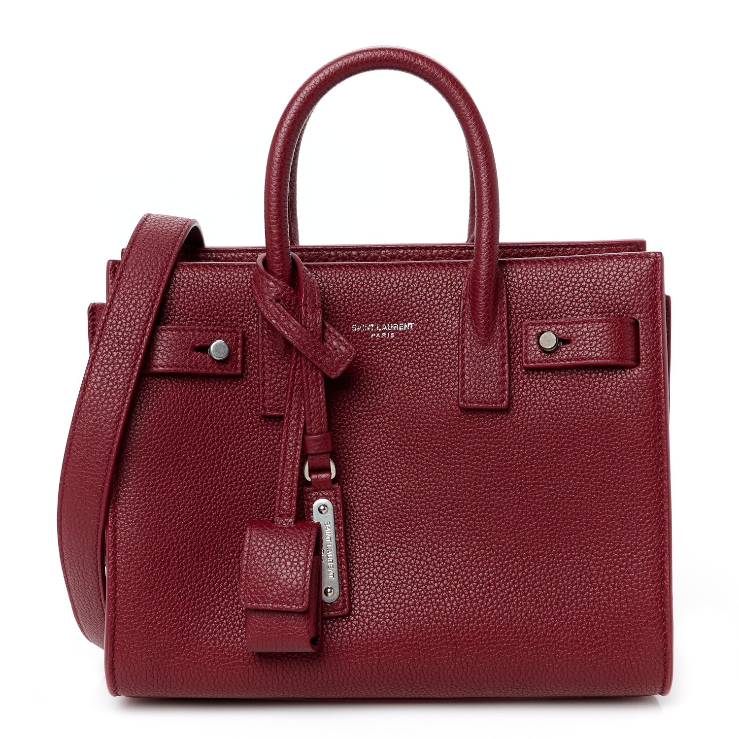 Saint Laurent Grained Calfskin Nano Sac De Jour Souple Palissandre 1 of 11
