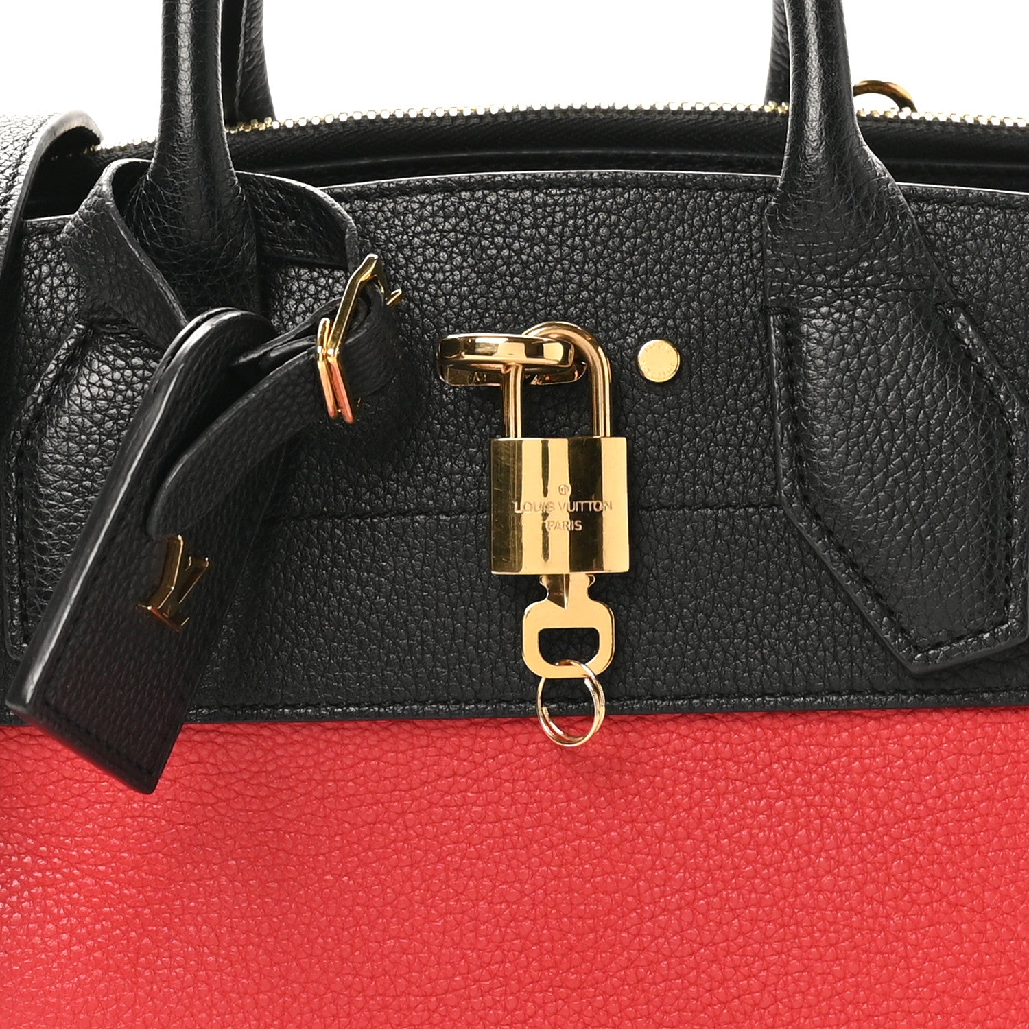 Louis Vuitton Taurillon City Steamer PM Black Rouge 1816972
