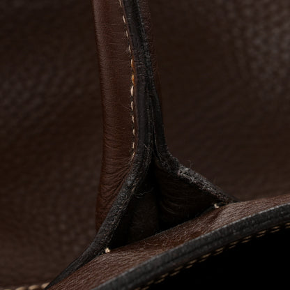Prada Vitello Daino Frame Shoulder Bag Brown 13 of 15