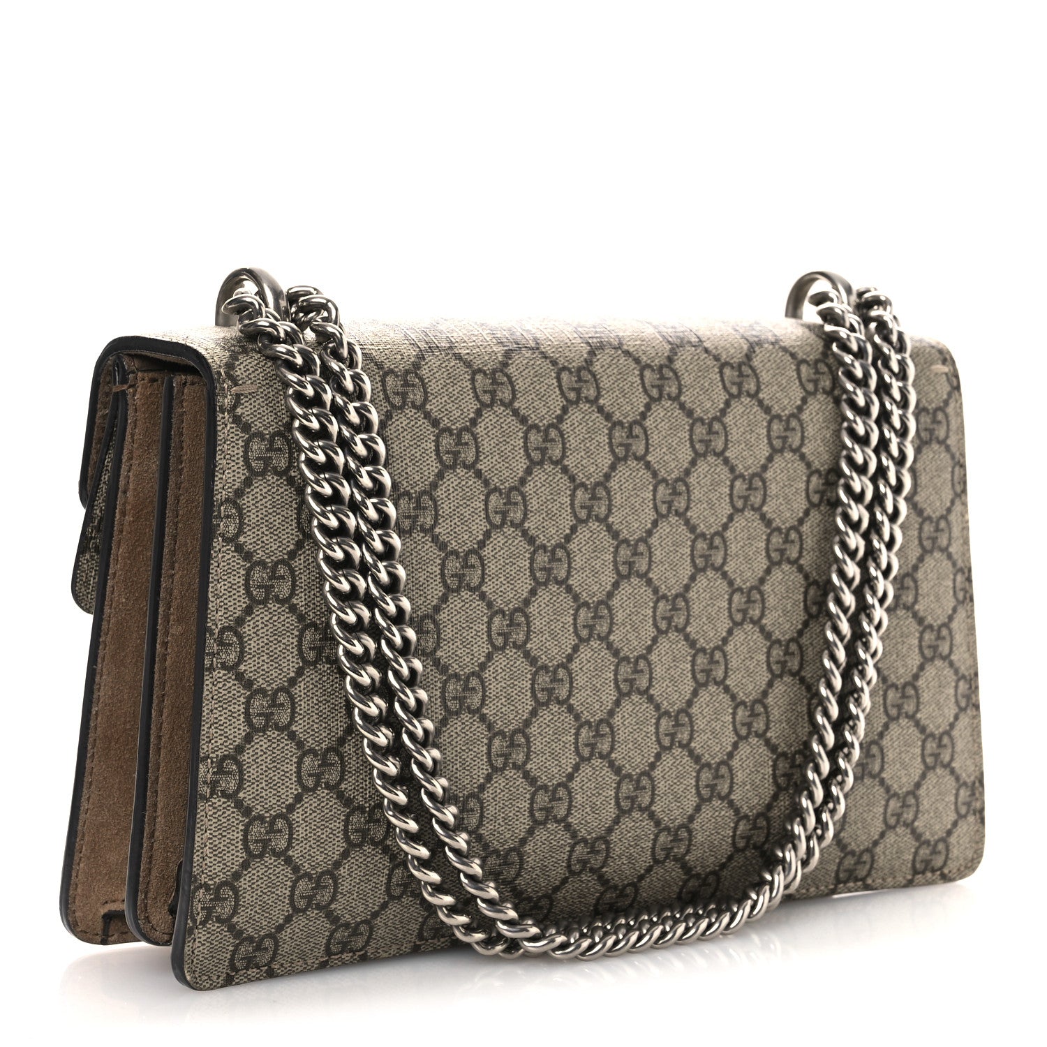 Gucci GG Supreme Monogram Small Dionysus Shoulder Bag Taupe 3 of 14