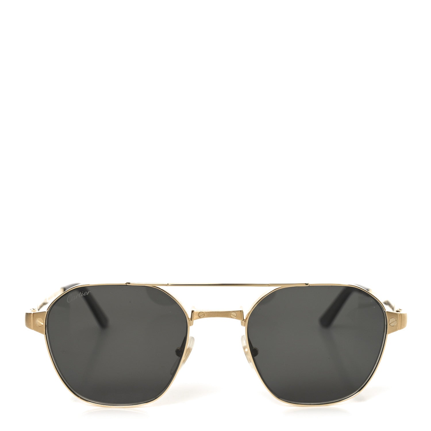 Cartier Metal Aviator Sunglasses CT0571S Gold 2 of 7