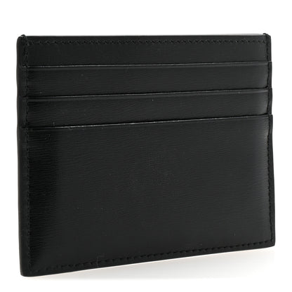 Celine Shiny Calfskin Triomphe Card Holder Black Black 3 of 7