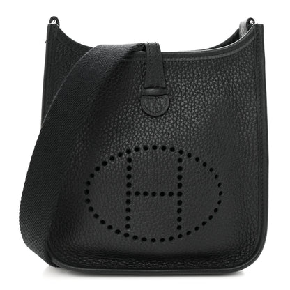 Hermes Taurillon Clemence Evelyne TPM Black 1 of 10