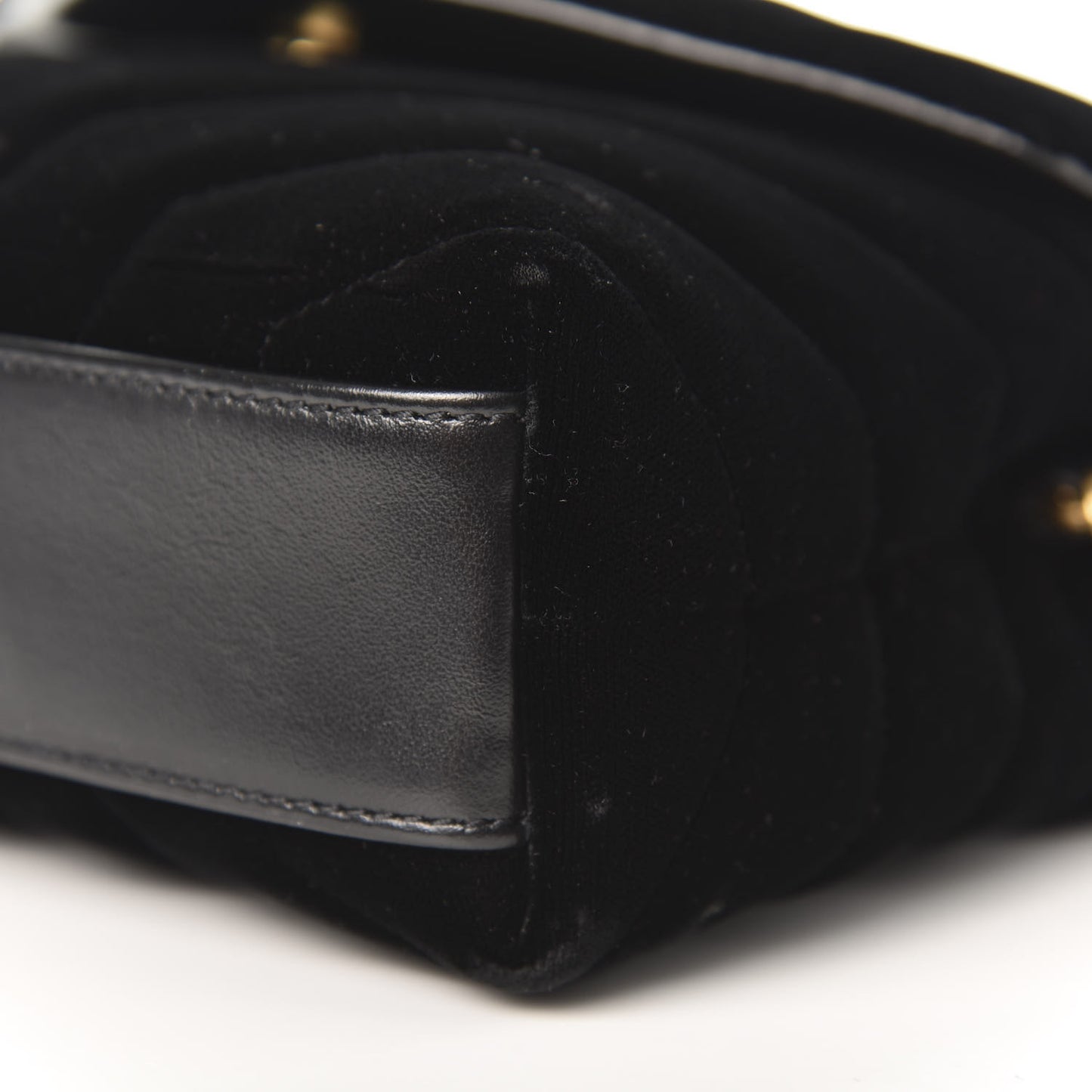Velvet Y Quilted Monogram Toy Loulou Chain Satchel French Black