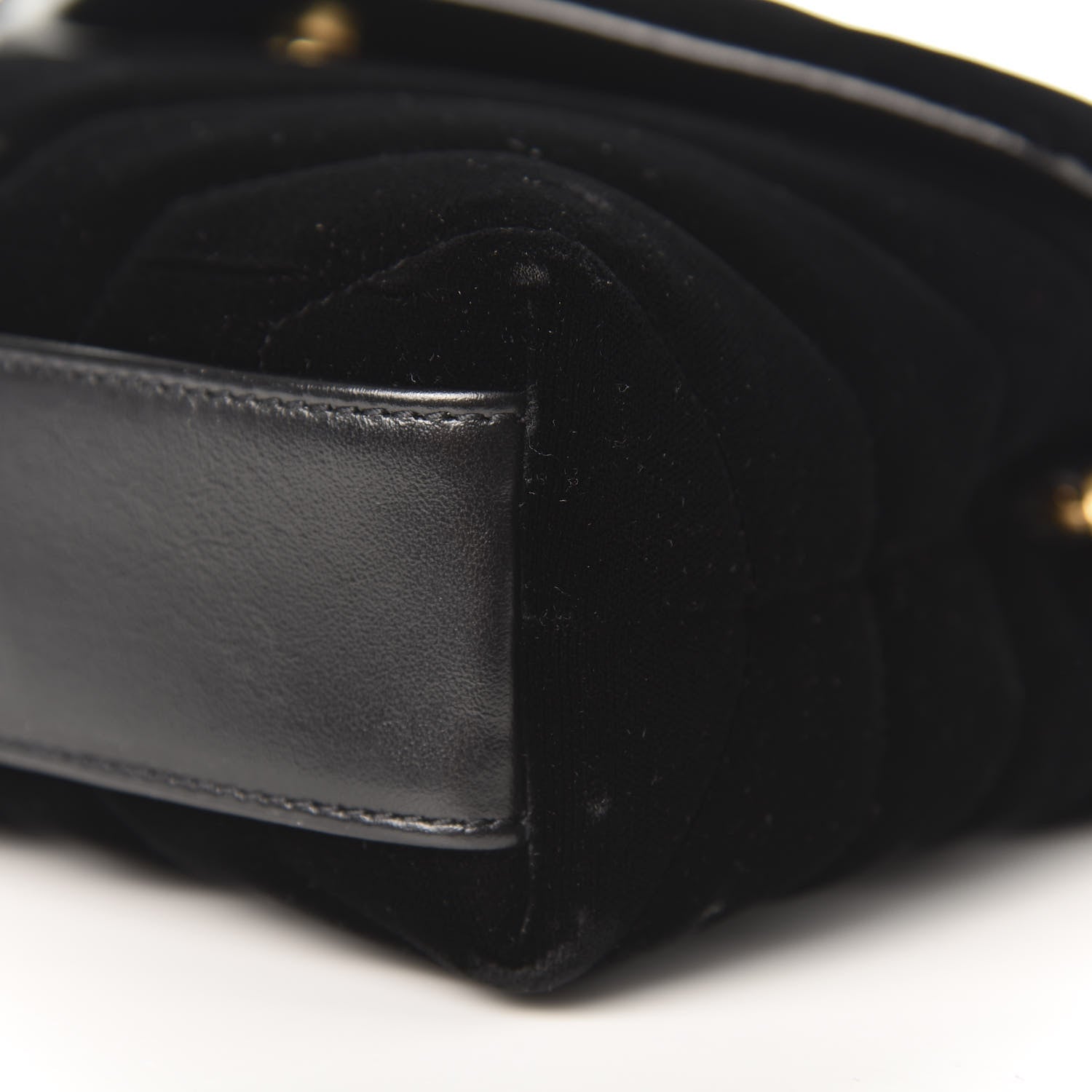 Saint Laurent Velvet Y Quilted Monogram Toy Loulou Chain Satchel French Black 9 of 10