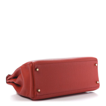 Hermes Togo Kelly Retourne 35 Geranium 4 of 13