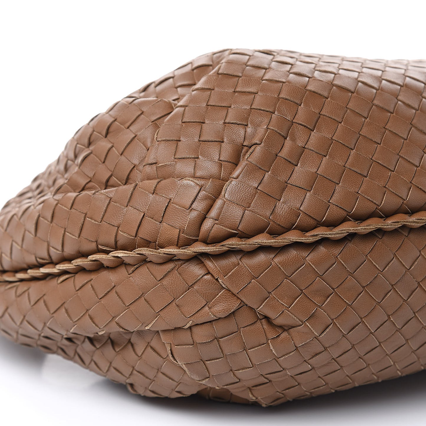 Nappa Intrecciato Medium Belly Veneta Hobo Chene