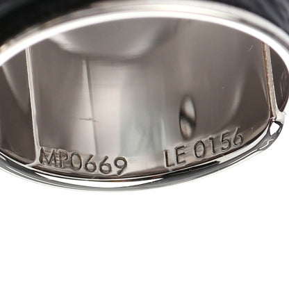 Louis Vuitton Calfskin Buckle Ring S Black 5 of 6
