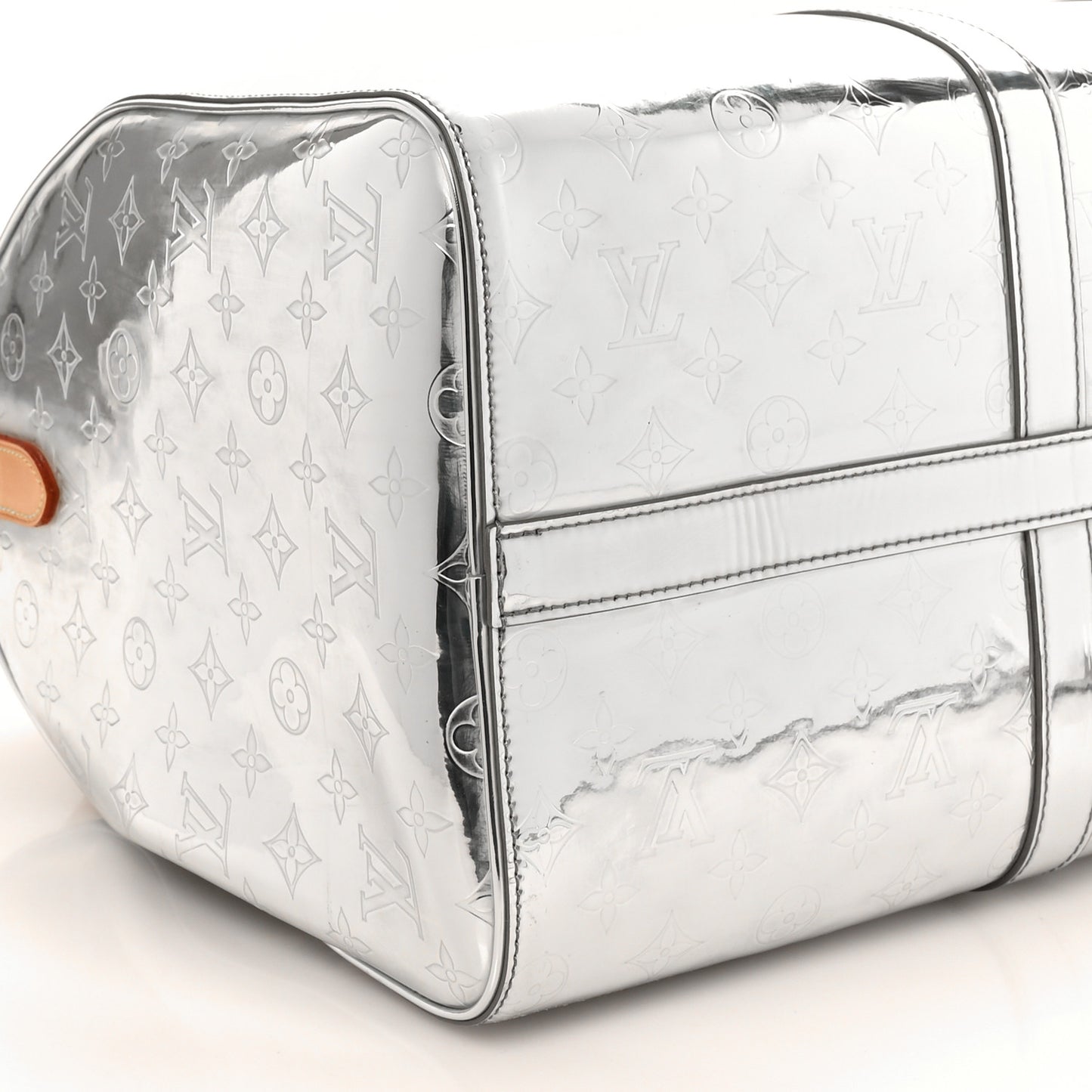 Monogram Mirror Keepall Bandouliere 50 Silver