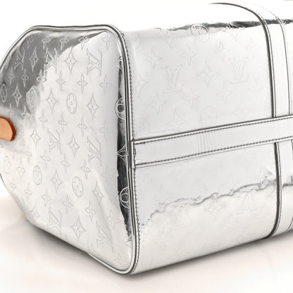 Louis Vuitton Monogram Mirror Keepall Bandouliere 50 Silver 7 of 8