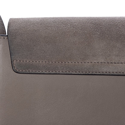 Chloe Suede Calfskin Small Faye Shoulder Bag Motty Grey 7 of 17