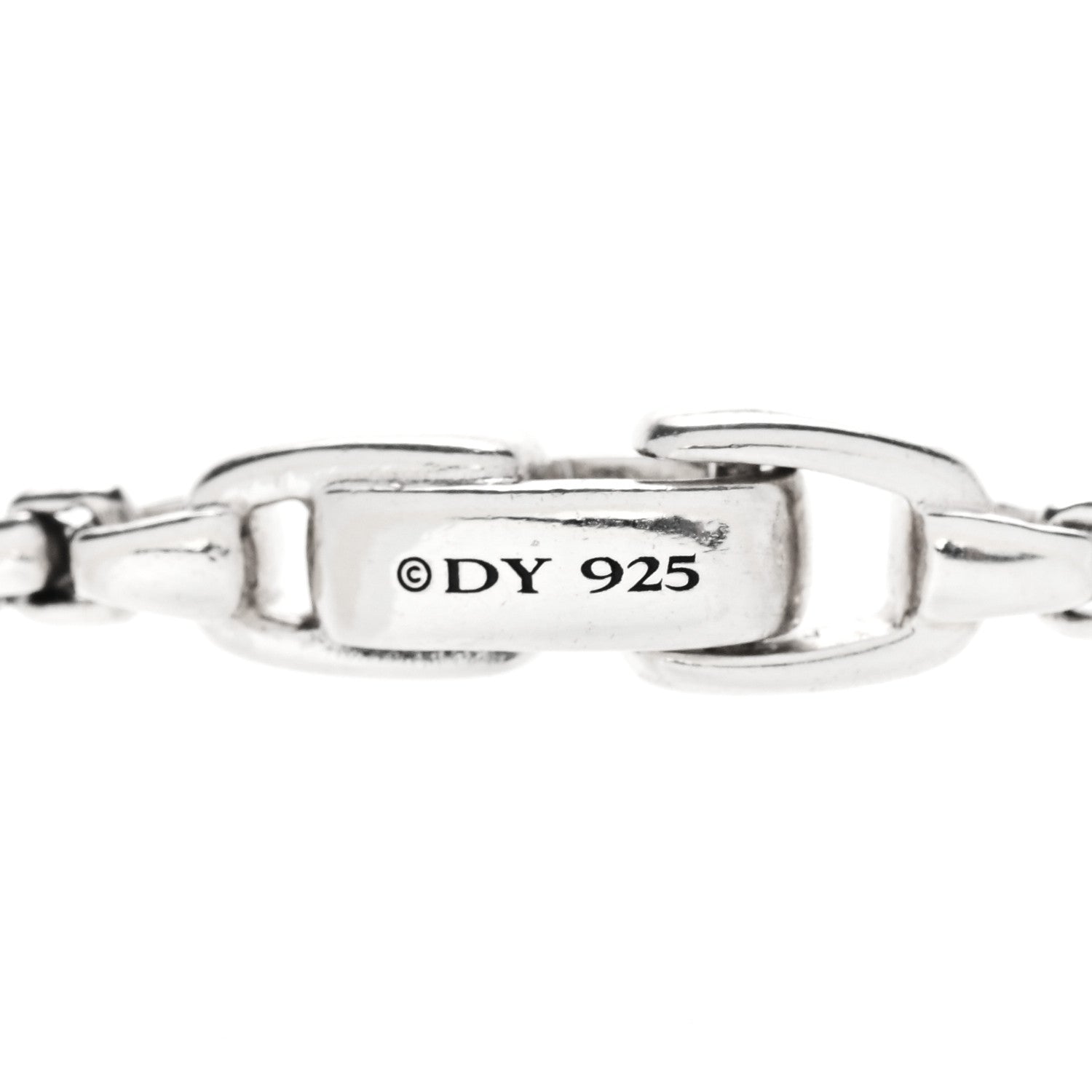 David Yurman Sterling Silver 2.7mm Box Chain Bracelet 3 of 3