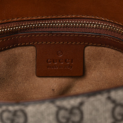 Gucci GG Supreme Monogram Small Messenger Shoulder Bag Beige Cuir 6 of 16