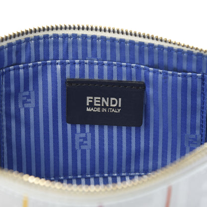 Fendi Zucca Spalmati Stripe Pochette Latte Multicolor 6 of 10