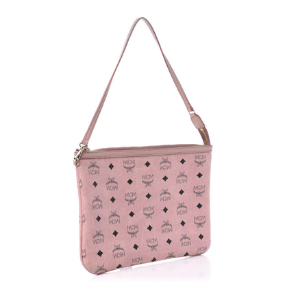 MCM Visetos Liz Shopper Tote Pouch Light Pink 3 of 9