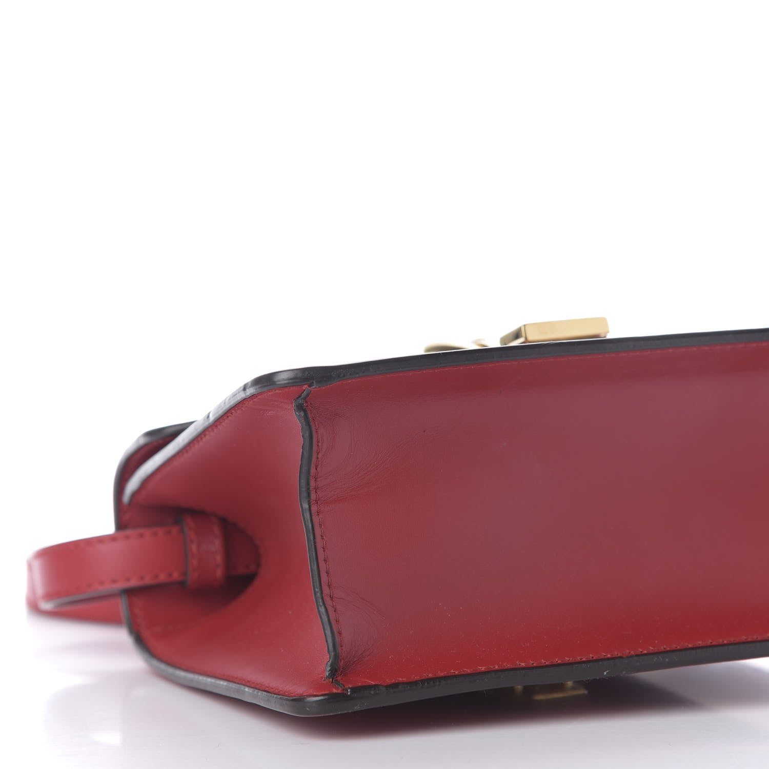 Gucci Calfskin Mini Sylvie Top Handle Bag Hibiscus Red 5 of 9