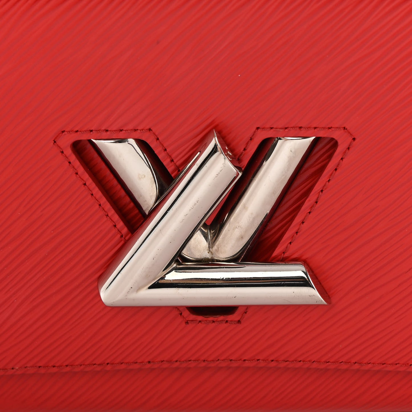 Epi Twist Shoulder Bag MM Coquelicot